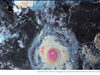 Huracán Polo vuelve a categoría 5 y provoca fuertes lluvias en Guerrero y Michoacán / SMN