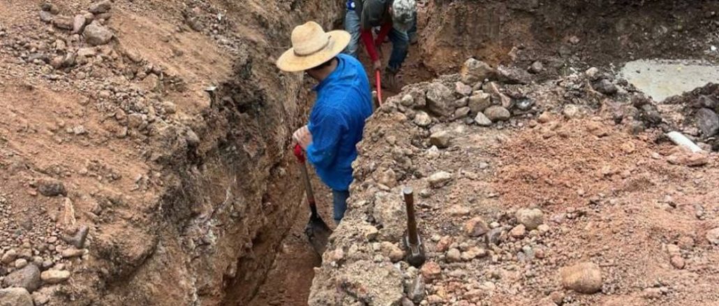 Municipio moderniza la calle San Juan Diego en Hacienda Nueva con concreto hidráulico y nuevas tuberías