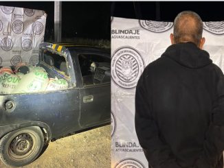 Policías del Mando Coordinado sorprenden en el Municipio de SFR a sujeto que sustrajo costales de polietileno de un vagón del tren