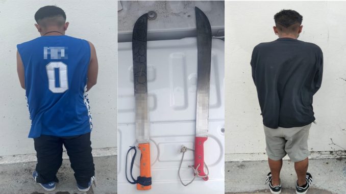 Policías Estatales detienen a dos sujetos que cometieron robo con violencia en el fraccionamiento Potreros del Oeste