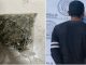 Policías del Mando Coordinado detienen en el Municipio de Tepezalá a sujeto en poder de una bolsa con hierba verde al parecer marihuana