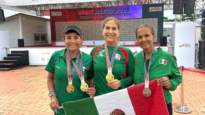 Aguascalientes gana 10 Medallas en el Mundial Máster de Atletismo en Corea del Sur