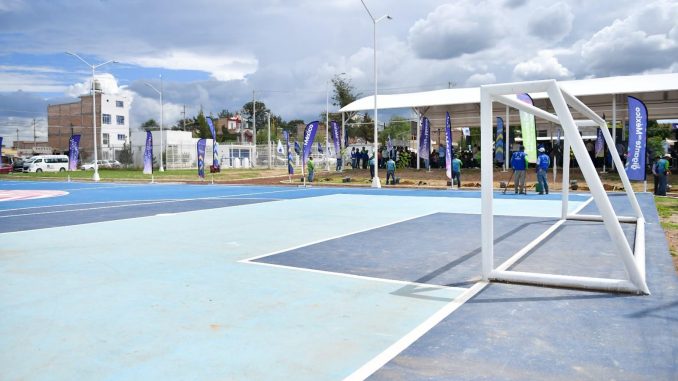 Niñas y Niños de Santa Isabel ya tienen un parque para jugar y divertirse; Tere Jiménez entrega nuevo espacio en Pabellón de Arteaga