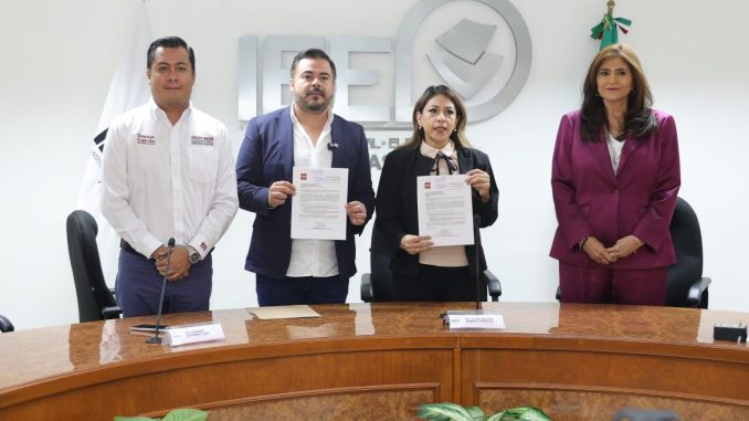 Morena Aguascalientes formaliza ante el IEE su participación en el proceso electoral 2026-2027