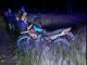 Policías Estatales de Carreteras atienden reporte de salida de camino de una motocicleta en el Municipio de El Llano