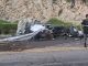 Policías del Mando Coordinado y Bomberos del Municipio de Calvillo apoyan en accidente que se registró sobre la carretera federal 70, en el que, lamentablemente perdió la vida una persona