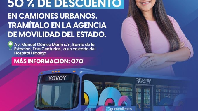 Trabajadoras del Hogar y Personas con su primer Empleo recibirán 50 % de descuento en camiones urbanos