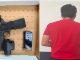 Policías Estatales detuvieron a sujeto en el Municipio de Cosío por la portación de arma de fuego