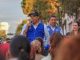 Entrega Leo Montañez rehabilitación con concreto hidráulico de la calle Frida Kahlo