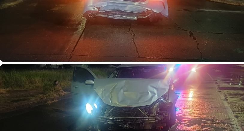 Policía Vial atiende choque por alcance en Av. Canal Interceptor