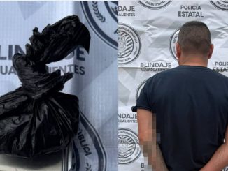 Policías del Mando Coordinado detienen en el municipio de Calvillo a persona de sexo masculino en poder de sustancia granulada al parecer cristal
