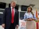 Trump y Melania votan de manera anticipada en Palm Beach, Florida
