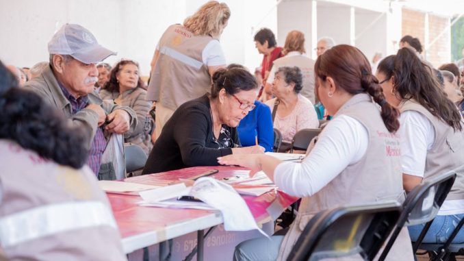 Está en Marcha Operativo de Entrega de Tarjetas de Trámite a Derechohabientes de las Pensiones Adultos Mayores, Mujeres Bienestar y Personas con Discapacidad