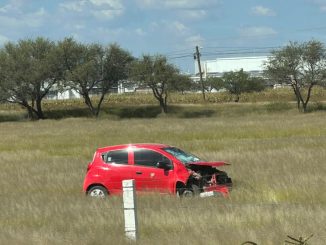 Policías Estatales de Carreteras intervienen accidente que se registró sobre la carretera estatal 158, no se reportaron personas lesionadas