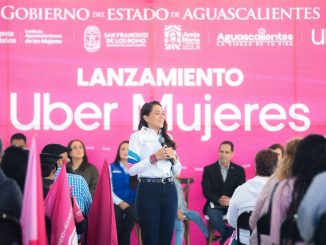 Gobernadora Tere Jiménez encabeza el lanzamiento de UBER Mujeres en Aguascalientes