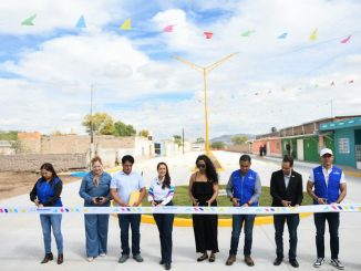 Gobernadora Tere Jiménez entrega nuevas calles de concreto hidráulico en El Llano